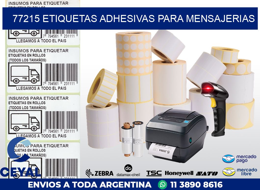 77215 ETIQUETAS ADHESIVAS PARA MENSAJERIAS