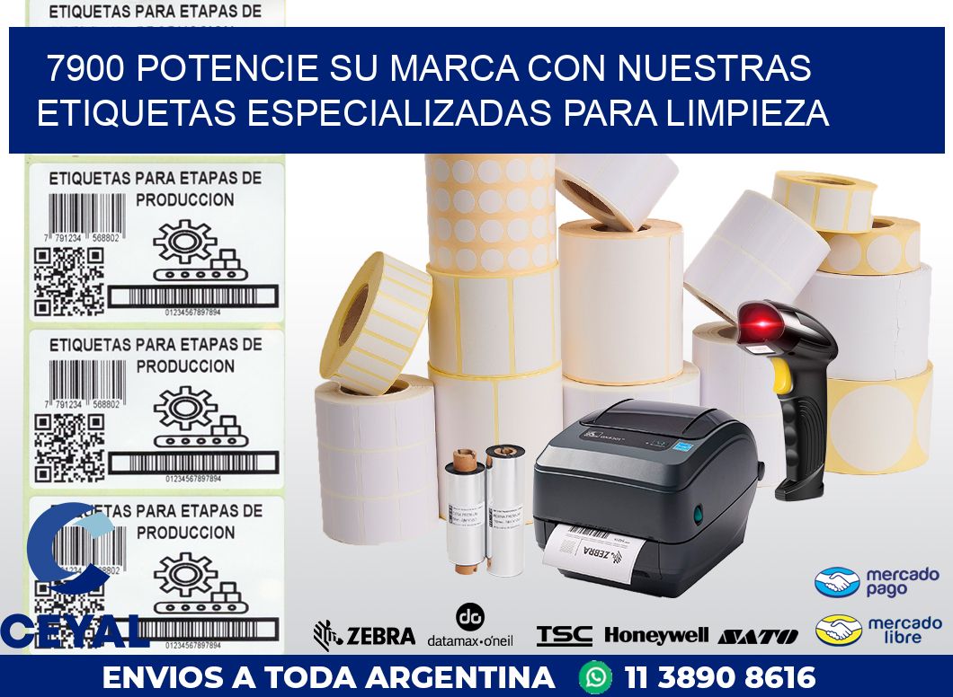 7900 POTENCIE SU MARCA CON NUESTRAS ETIQUETAS ESPECIALIZADAS PARA LIMPIEZA