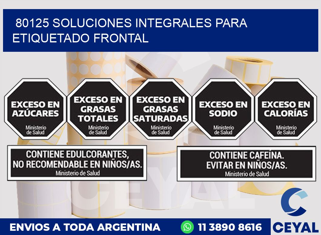 80125 SOLUCIONES INTEGRALES PARA ETIQUETADO FRONTAL