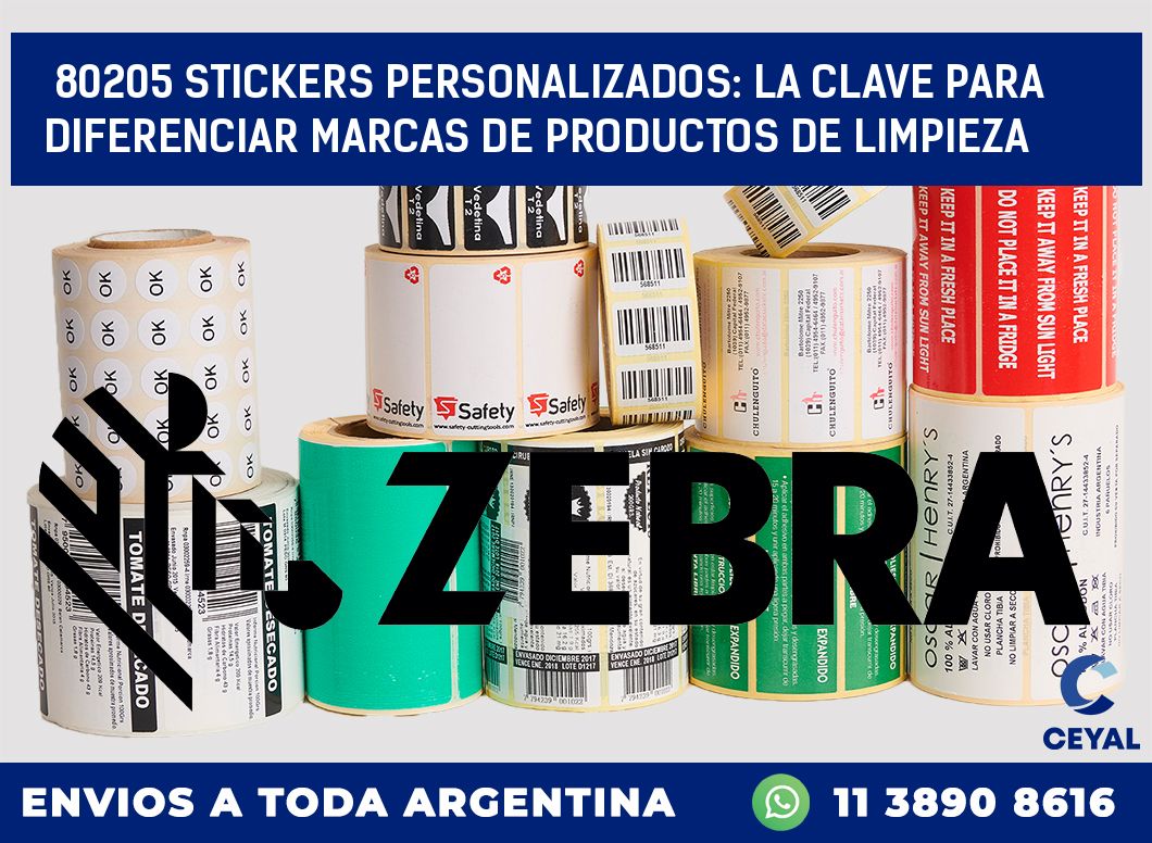 80205 STICKERS PERSONALIZADOS: LA CLAVE PARA DIFERENCIAR MARCAS DE PRODUCTOS DE LIMPIEZA