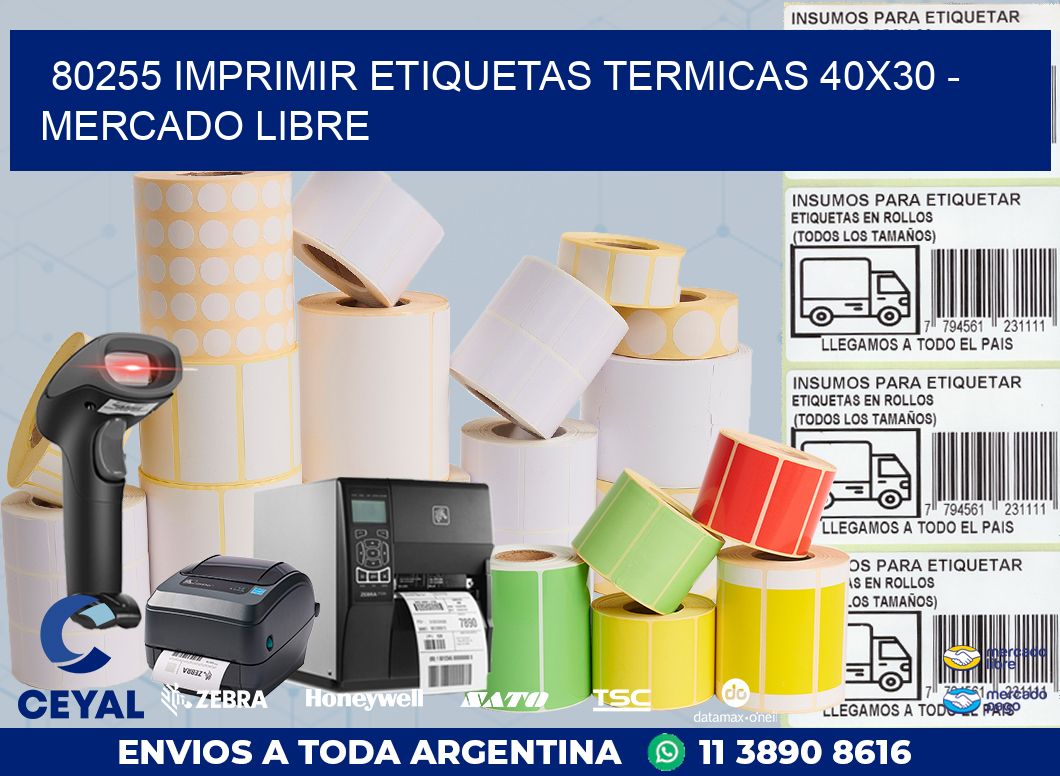 80255 IMPRIMIR ETIQUETAS TERMICAS 40X30 – MERCADO LIBRE