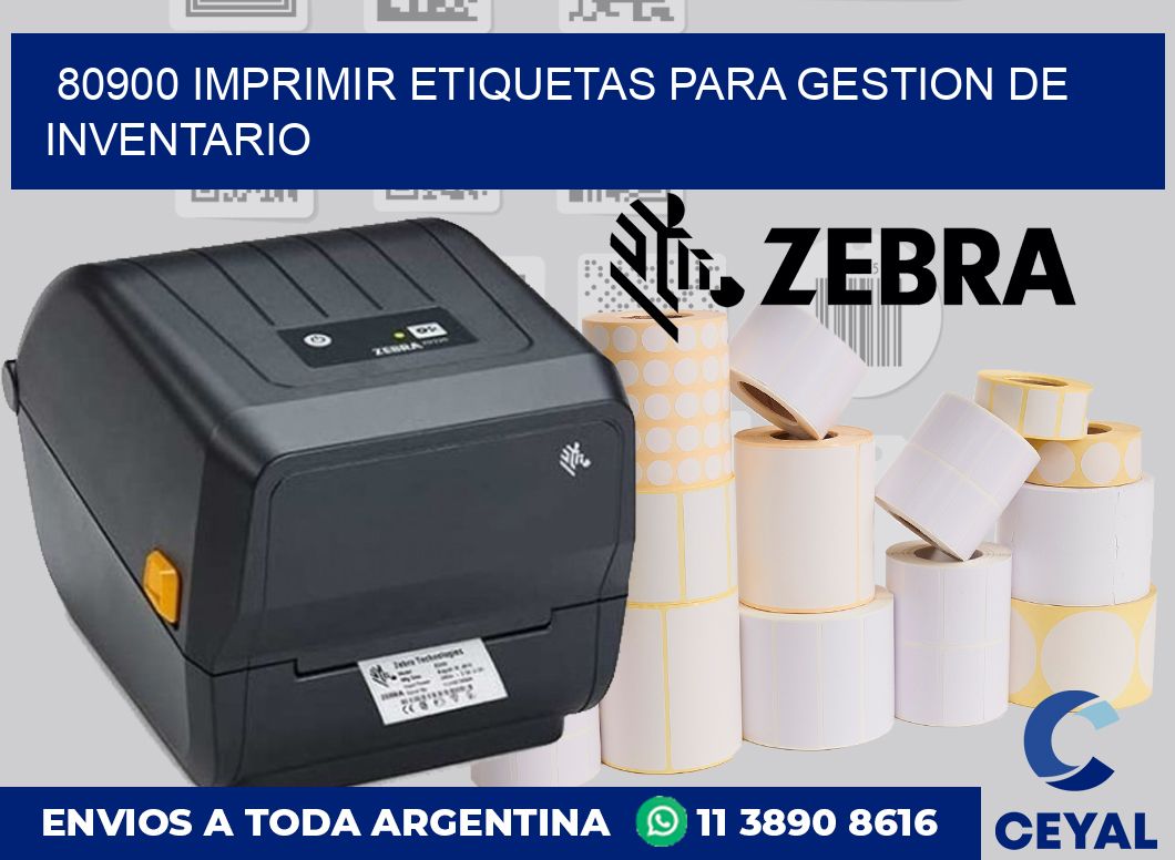 80900 IMPRIMIR ETIQUETAS PARA GESTION DE INVENTARIO