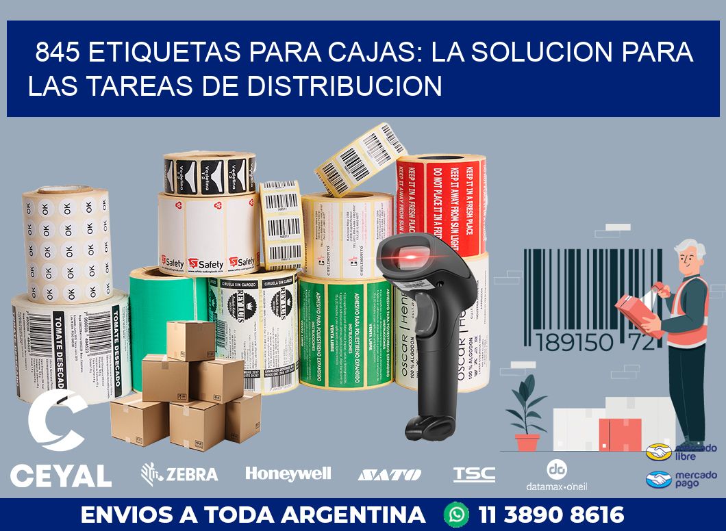 845 ETIQUETAS PARA CAJAS: LA SOLUCION PARA LAS TAREAS DE DISTRIBUCION