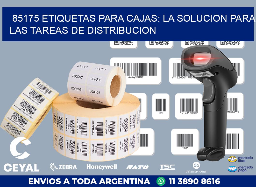 85175 ETIQUETAS PARA CAJAS: LA SOLUCION PARA LAS TAREAS DE DISTRIBUCION