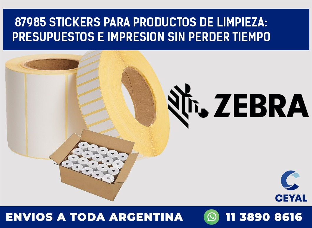 87985 STICKERS PARA PRODUCTOS DE LIMPIEZA: PRESUPUESTOS E IMPRESION SIN PERDER TIEMPO