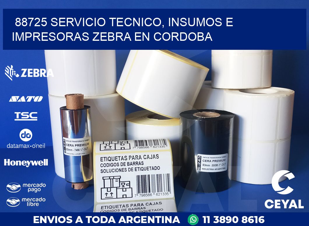88725 SERVICIO TECNICO, INSUMOS E IMPRESORAS ZEBRA EN CORDOBA
