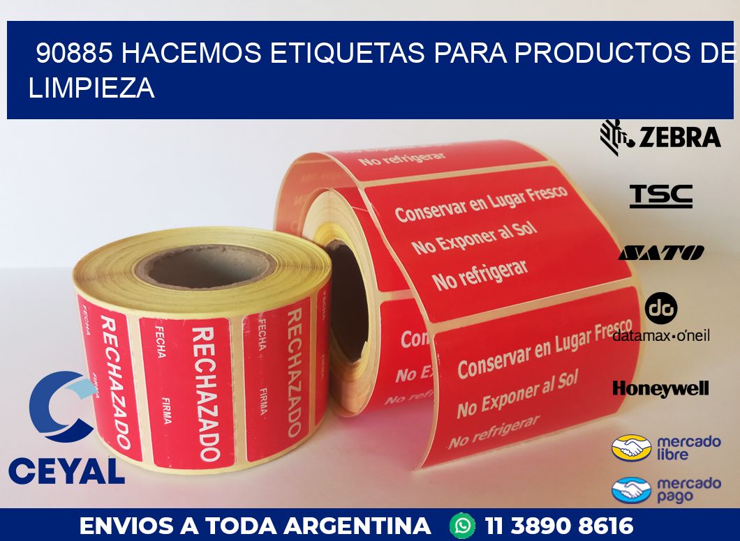 90885 HACEMOS ETIQUETAS PARA PRODUCTOS DE LIMPIEZA