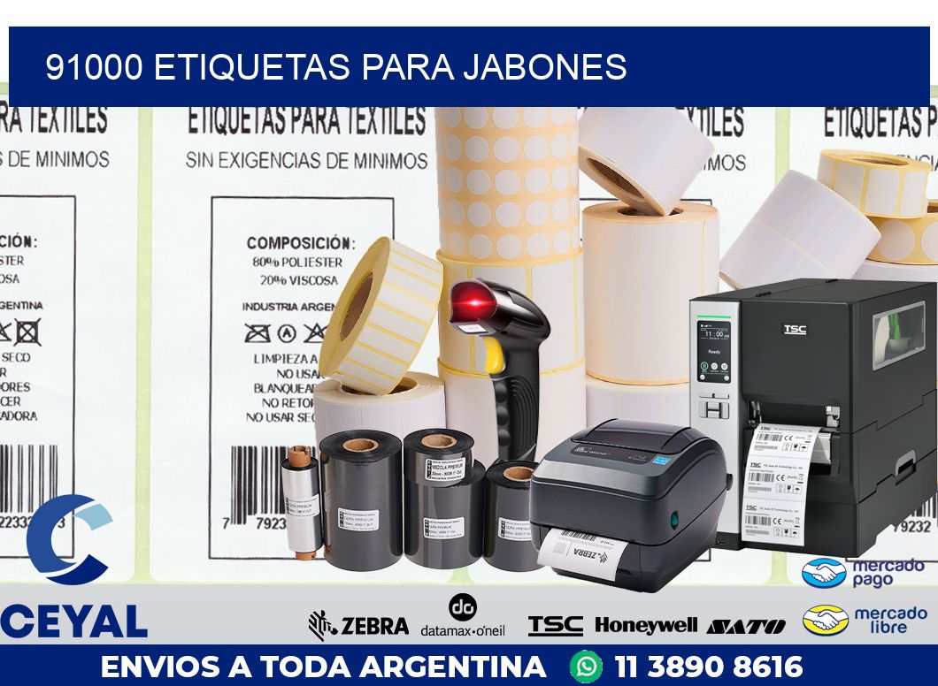 91000 ETIQUETAS PARA JABONES
