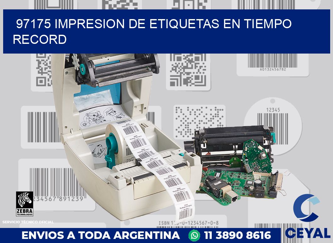 97175 IMPRESION DE ETIQUETAS EN TIEMPO RECORD