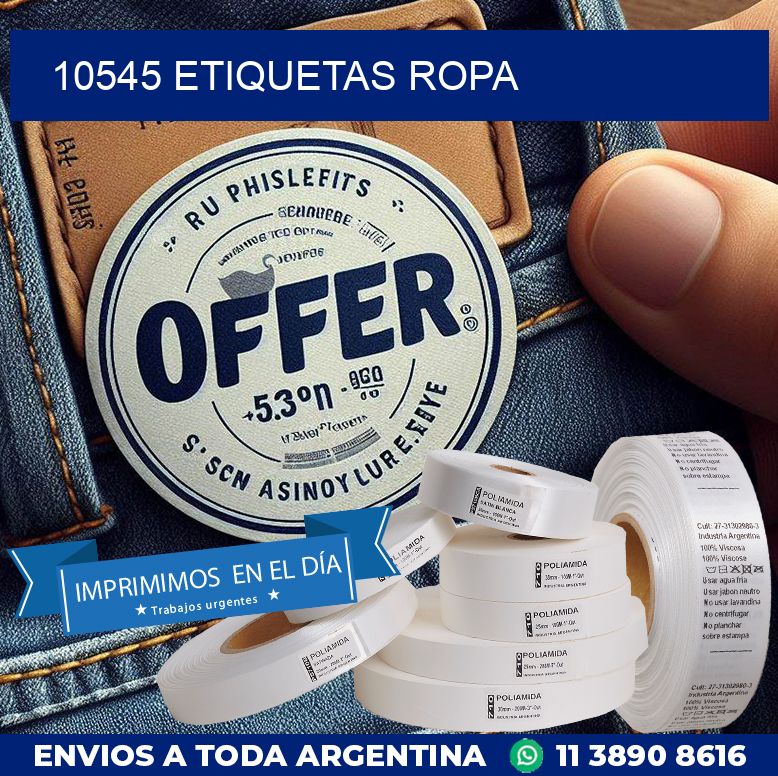 10545 ETIQUETAS ROPA