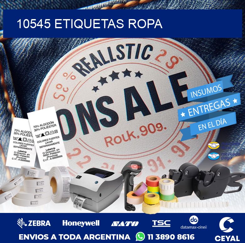 10545 ETIQUETAS ROPA