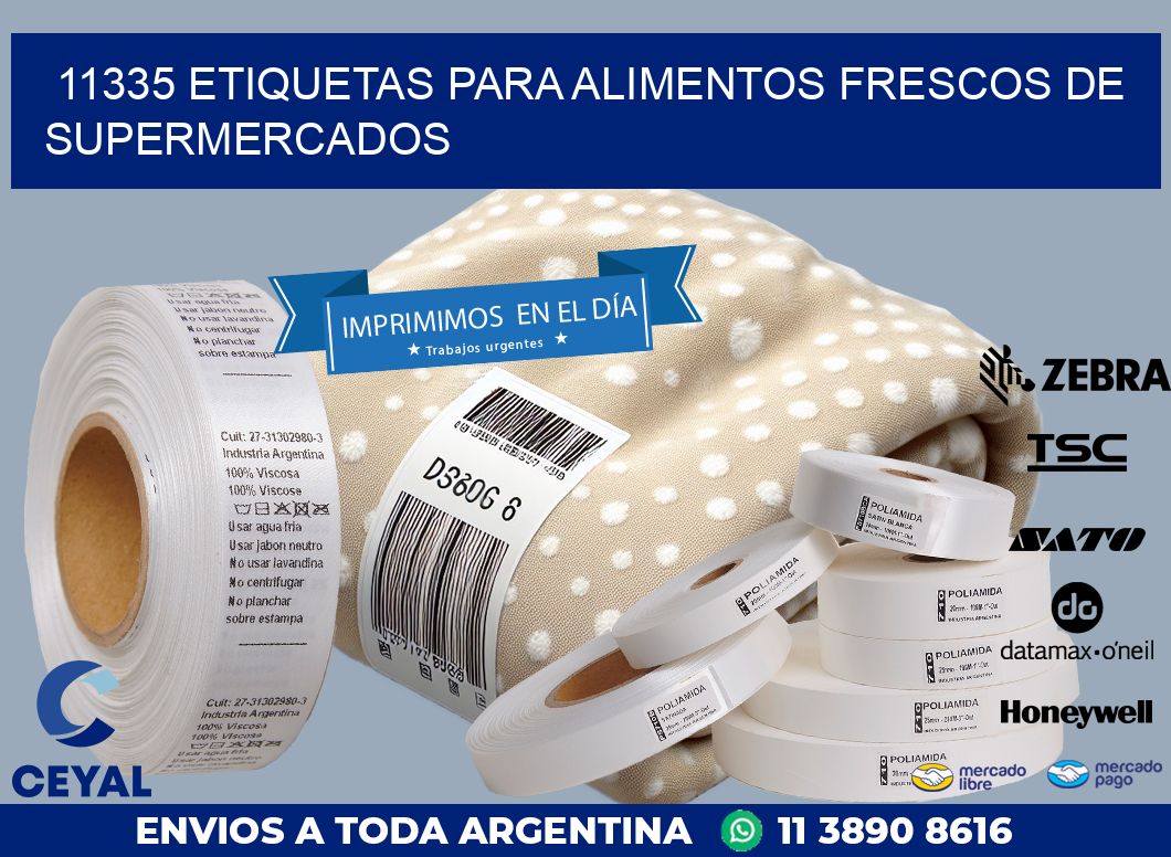 11335 ETIQUETAS PARA ALIMENTOS FRESCOS DE SUPERMERCADOS