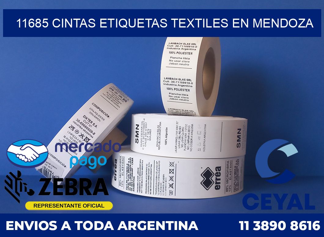 11685 CINTAS ETIQUETAS TEXTILES EN MENDOZA
