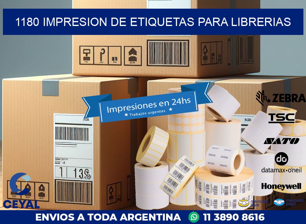 1180 IMPRESION DE ETIQUETAS PARA LIBRERIAS