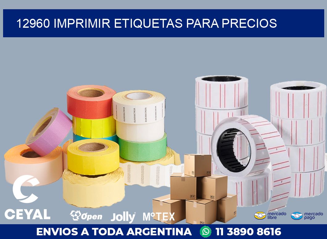 12960 IMPRIMIR ETIQUETAS PARA PRECIOS