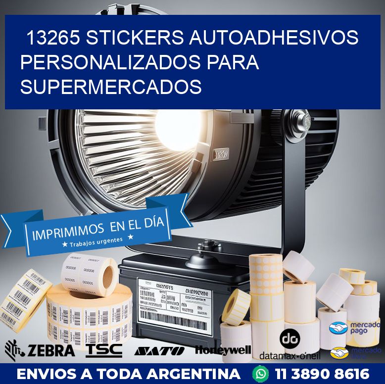 13265 STICKERS AUTOADHESIVOS PERSONALIZADOS PARA SUPERMERCADOS