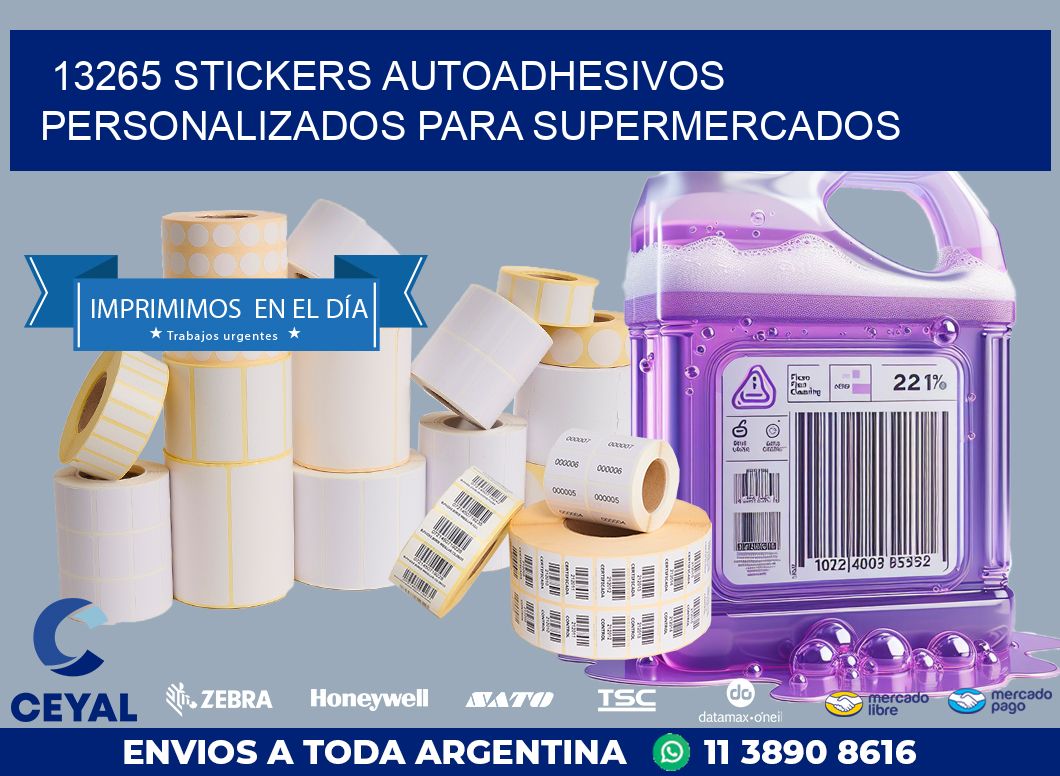 13265 STICKERS AUTOADHESIVOS PERSONALIZADOS PARA SUPERMERCADOS