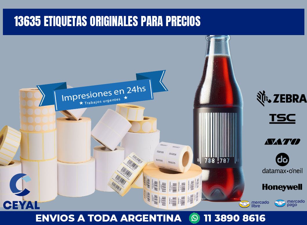 13635 ETIQUETAS ORIGINALES PARA PRECIOS