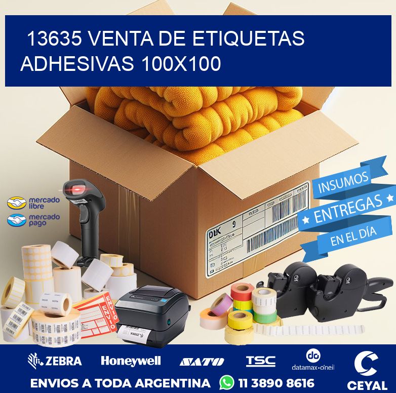 13635 VENTA DE ETIQUETAS ADHESIVAS 100X100