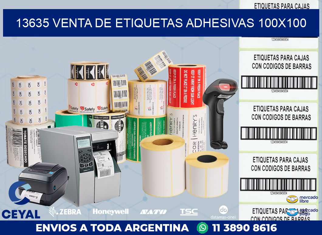 13635 VENTA DE ETIQUETAS ADHESIVAS 100X100