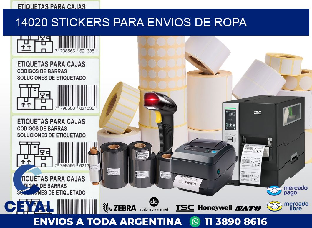 14020 STICKERS PARA ENVIOS DE ROPA