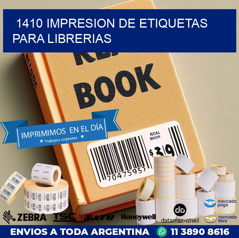1410 IMPRESION DE ETIQUETAS PARA LIBRERIAS