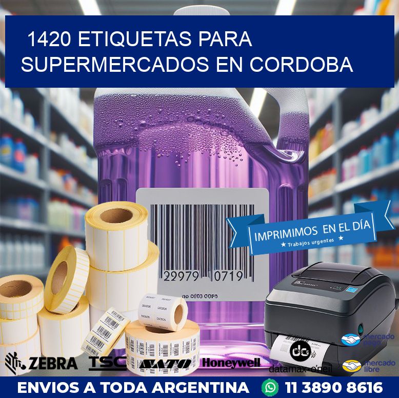 1420 ETIQUETAS PARA SUPERMERCADOS EN CORDOBA