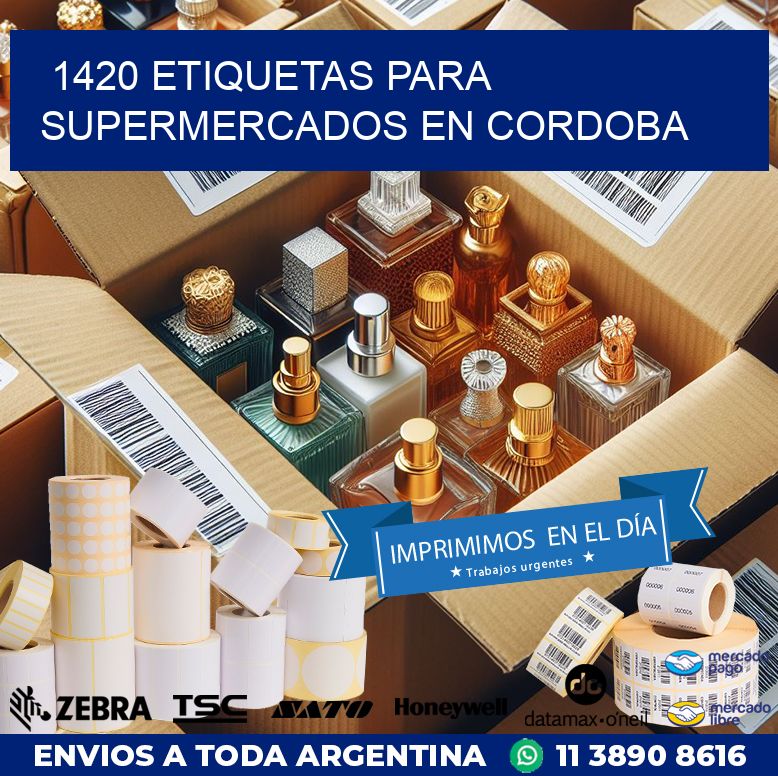 1420 ETIQUETAS PARA SUPERMERCADOS EN CORDOBA