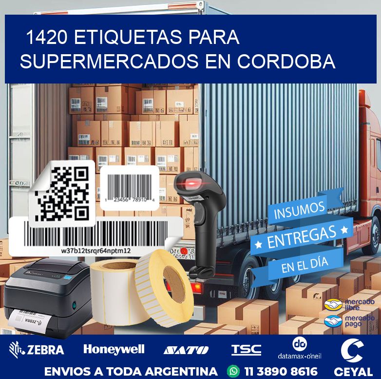 1420 ETIQUETAS PARA SUPERMERCADOS EN CORDOBA