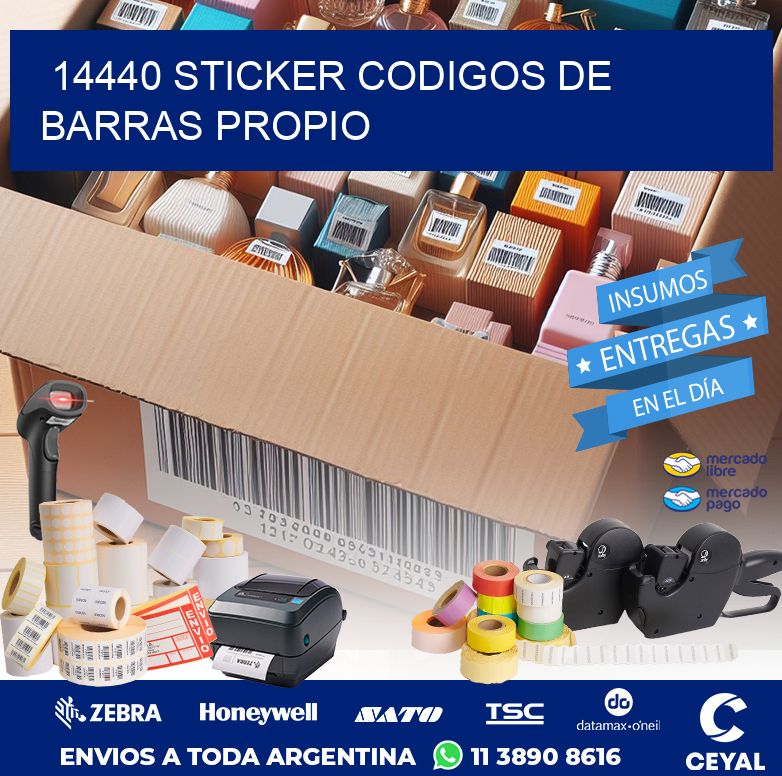 14440 STICKER CODIGOS DE BARRAS PROPIO