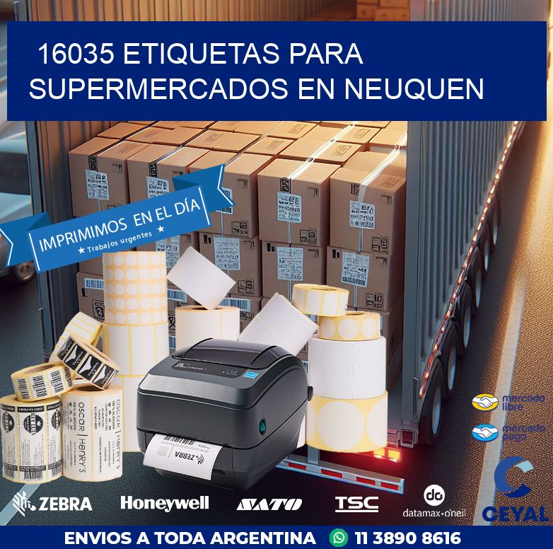 16035 ETIQUETAS PARA SUPERMERCADOS EN NEUQUEN