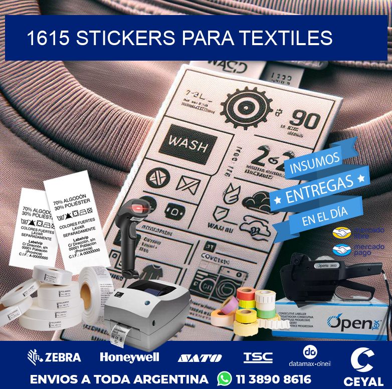 1615 STICKERS PARA TEXTILES