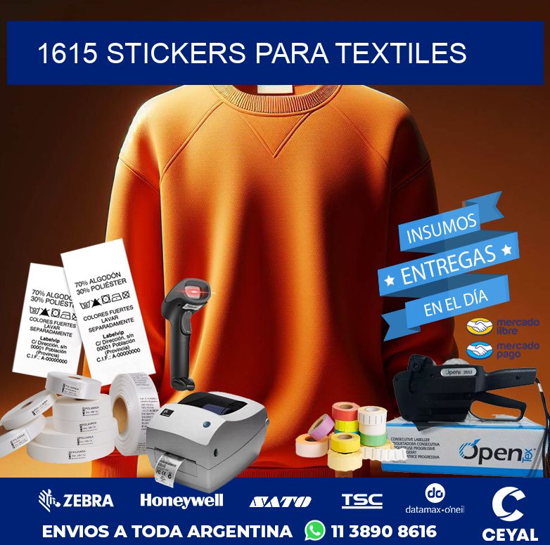 1615 STICKERS PARA TEXTILES