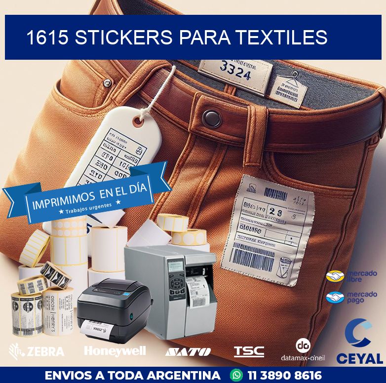 1615 STICKERS PARA TEXTILES