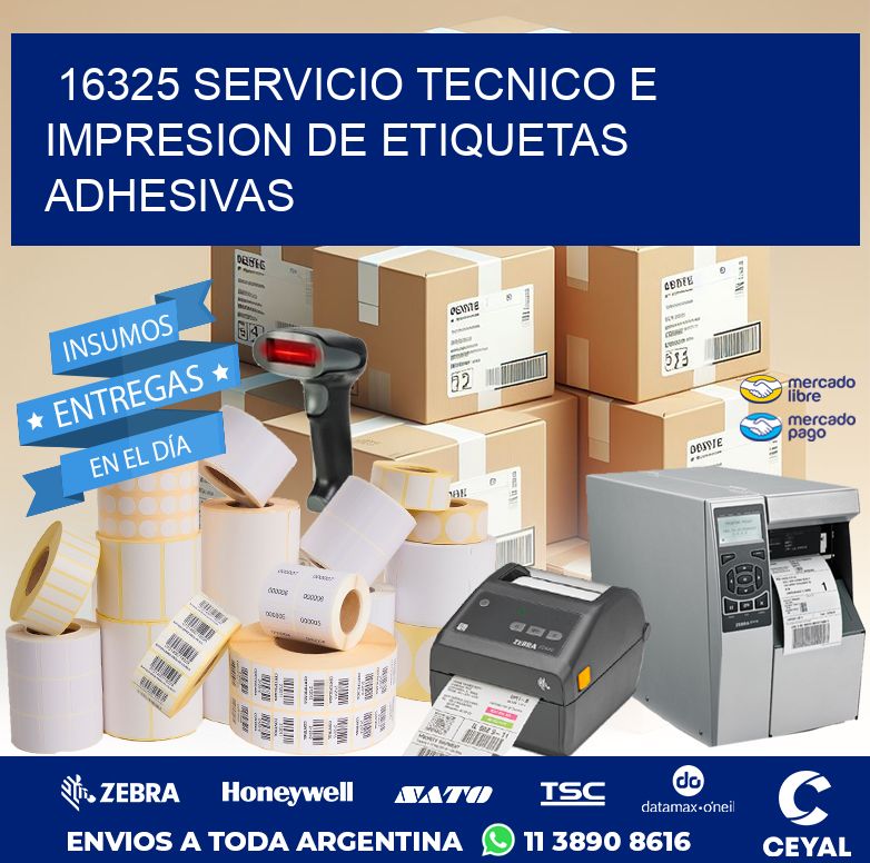 16325 SERVICIO TECNICO E IMPRESION DE ETIQUETAS ADHESIVAS