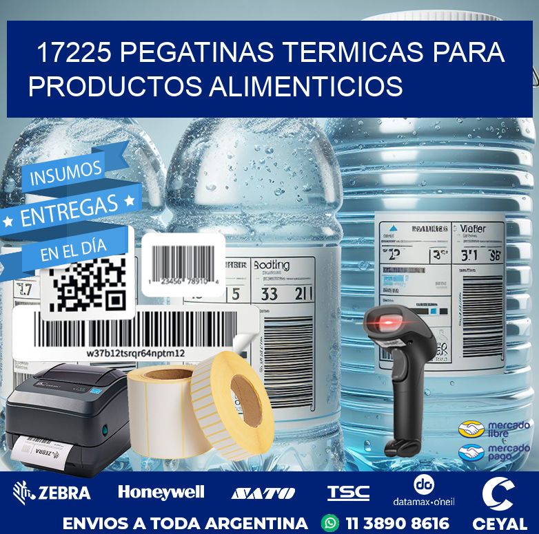 17225 PEGATINAS TERMICAS PARA PRODUCTOS ALIMENTICIOS