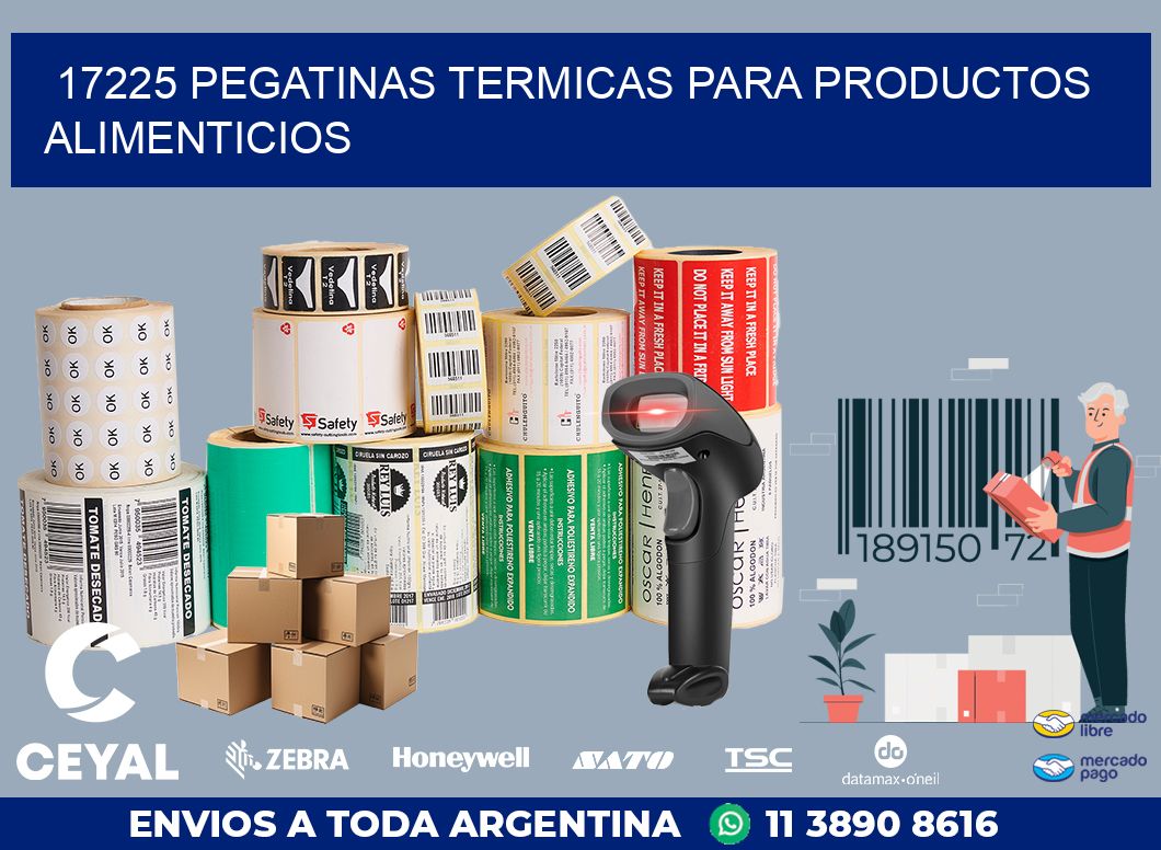 17225 PEGATINAS TERMICAS PARA PRODUCTOS ALIMENTICIOS