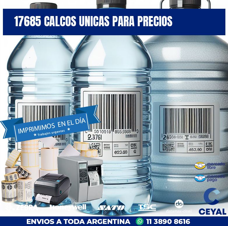 17685 CALCOS UNICAS PARA PRECIOS