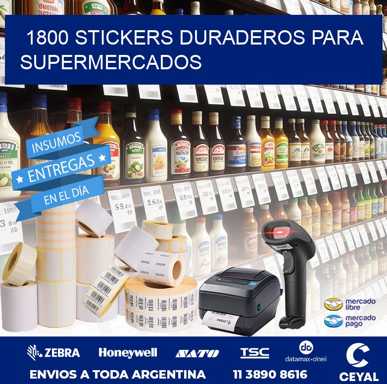 1800 STICKERS DURADEROS PARA SUPERMERCADOS