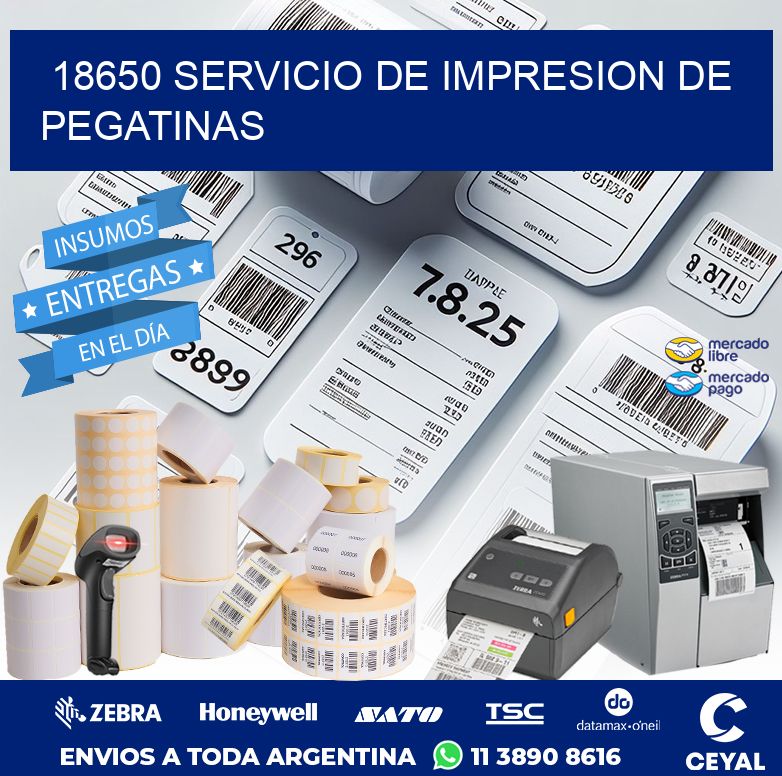 18650 SERVICIO DE IMPRESION DE PEGATINAS