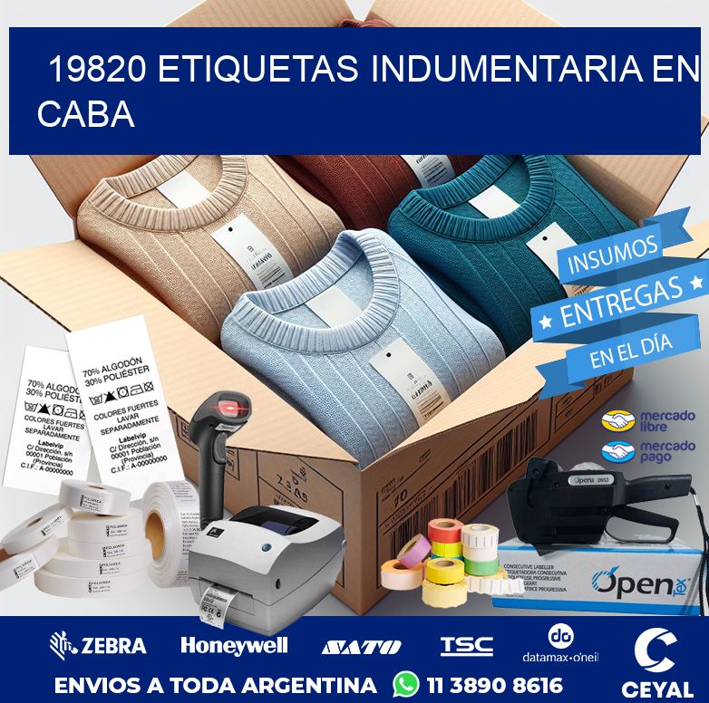 19820 ETIQUETAS INDUMENTARIA EN CABA
