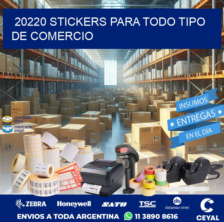 20220 STICKERS PARA TODO TIPO DE COMERCIO