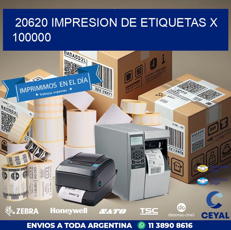 20620 IMPRESION DE ETIQUETAS X 100000