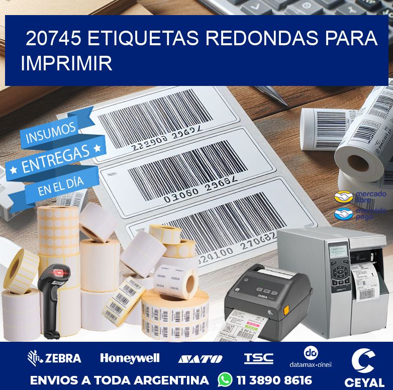 20745 ETIQUETAS REDONDAS PARA IMPRIMIR