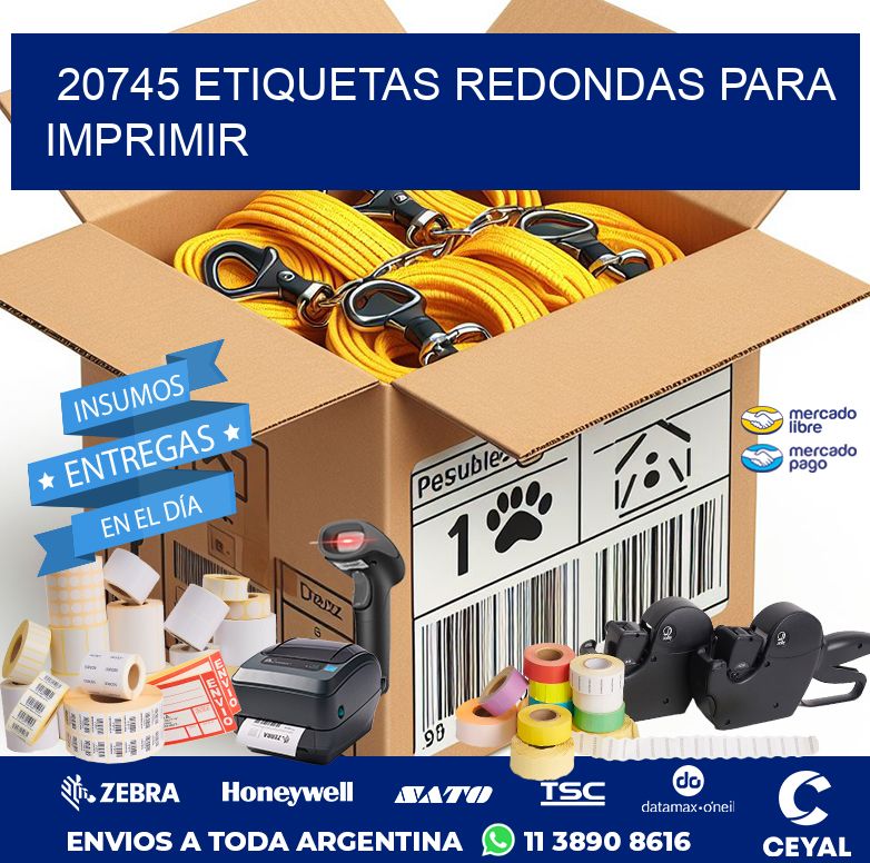20745 ETIQUETAS REDONDAS PARA IMPRIMIR