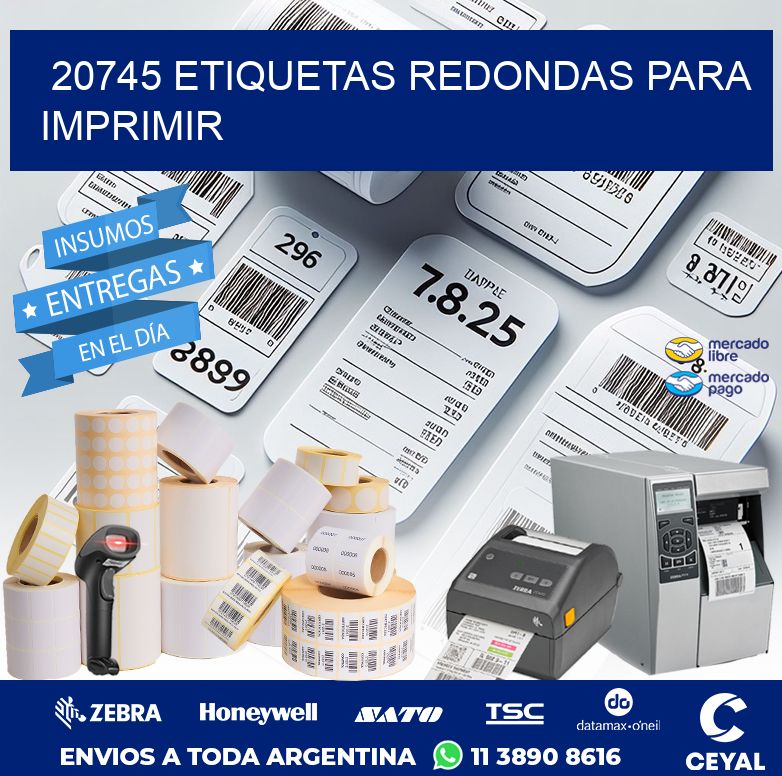 20745 ETIQUETAS REDONDAS PARA IMPRIMIR
