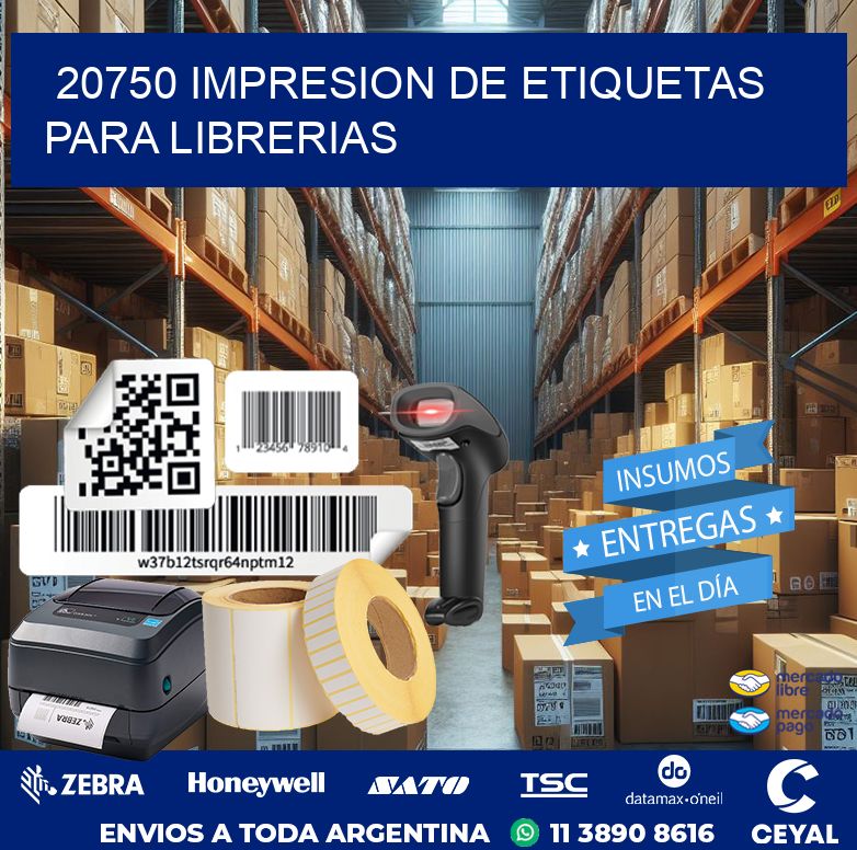 20750 IMPRESION DE ETIQUETAS PARA LIBRERIAS