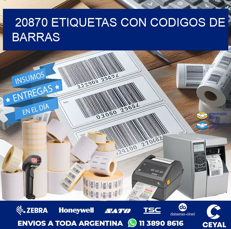 20870 ETIQUETAS CON CODIGOS DE BARRAS
