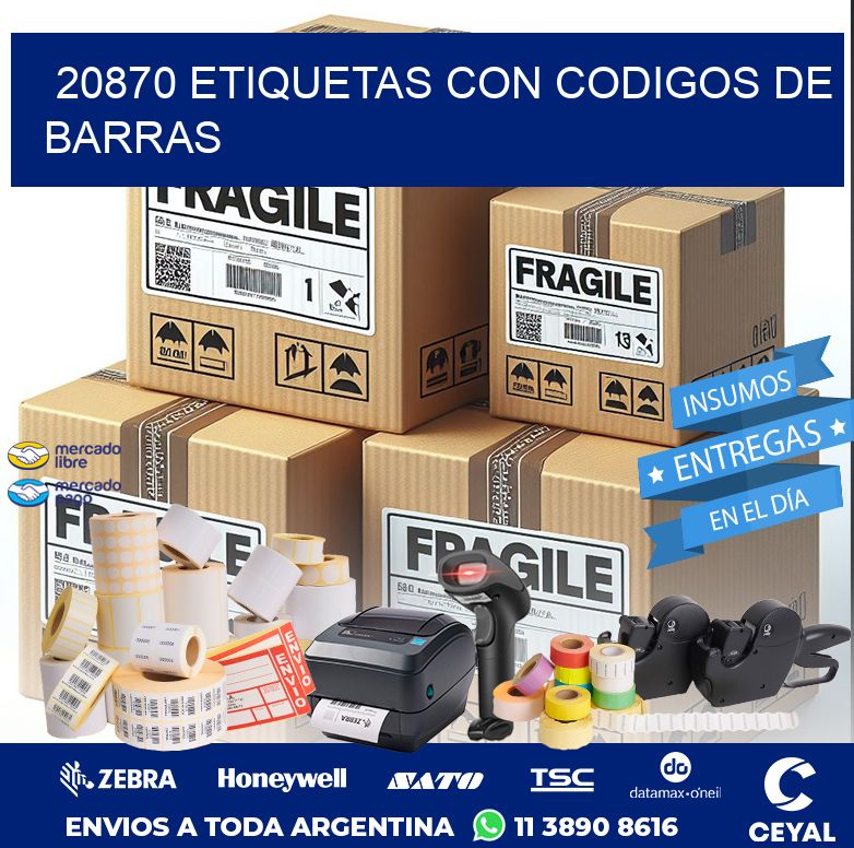 20870 ETIQUETAS CON CODIGOS DE BARRAS