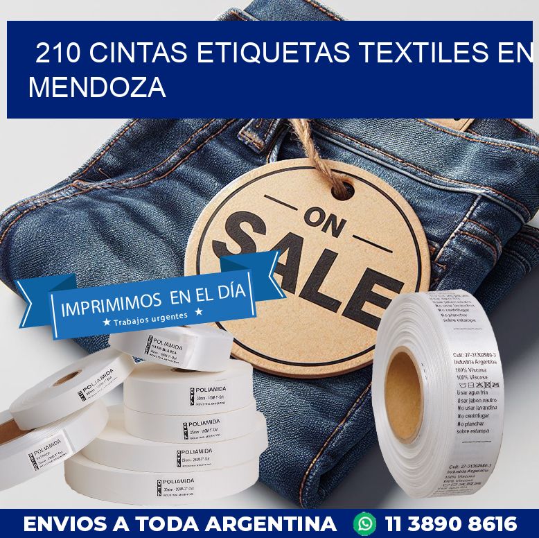 210 CINTAS ETIQUETAS TEXTILES EN MENDOZA